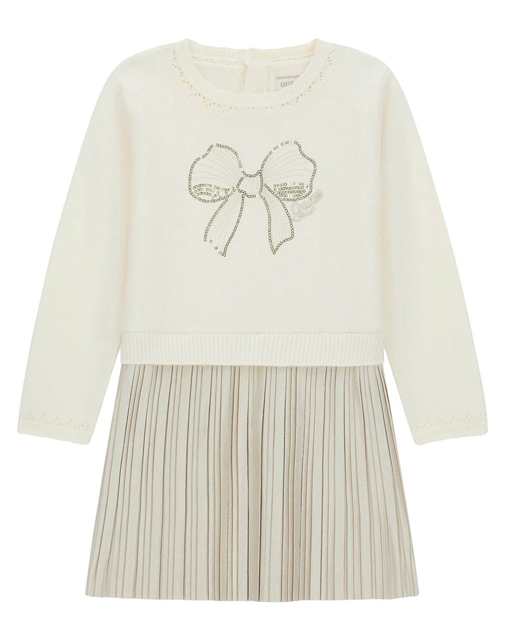 GUESS MIXED FABRIC LS DRESS РОКЛЯ ЗА ДЕЦА GIRL
