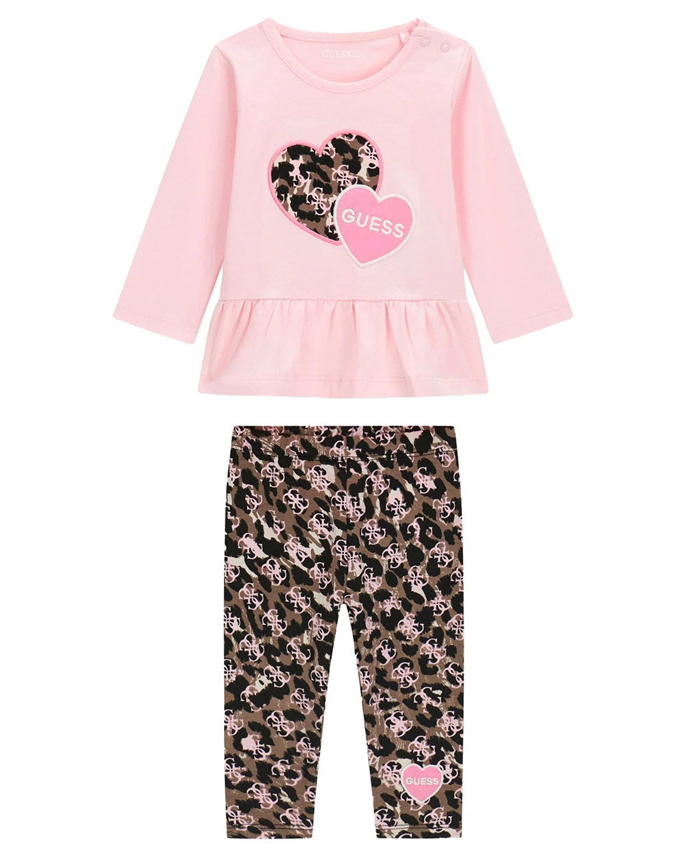 GUESS SET LS T-SHIRT+LEGGINGS КОМПЛЕКТ ЗА ДЕЦА GIRL