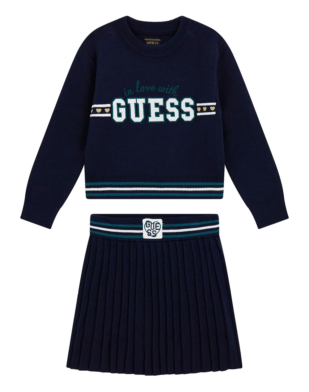 GUESS SET: LS SWEATER + SWEATER PLEA КОМПЛЕКТ ЗА ДЕЦА GIRL