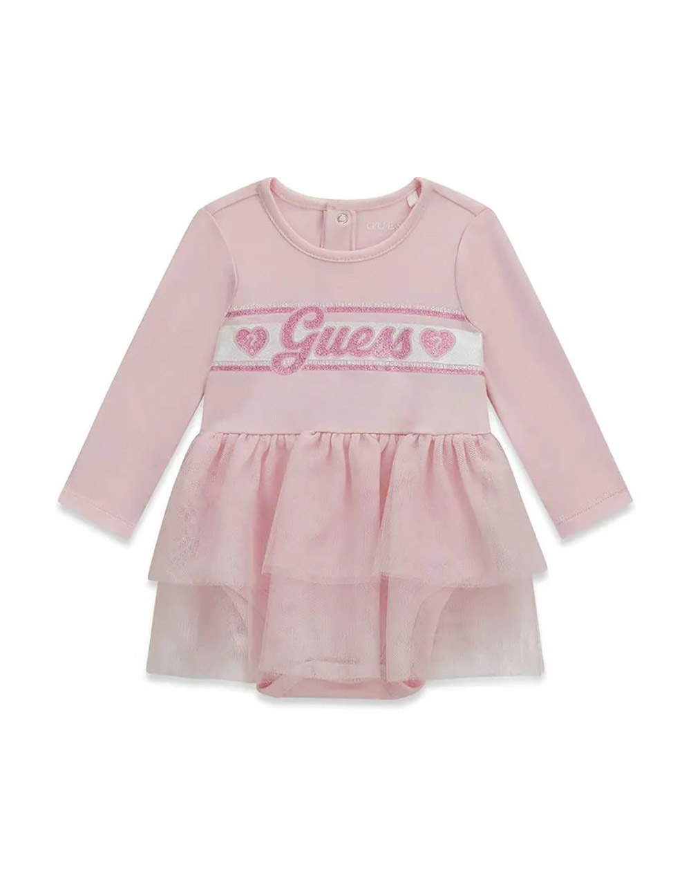 GUESS MIXED FABRIC LS DRESS BODYSUIT ГАЩЕРИЗОН ЗА ДЕЦА GIRL
