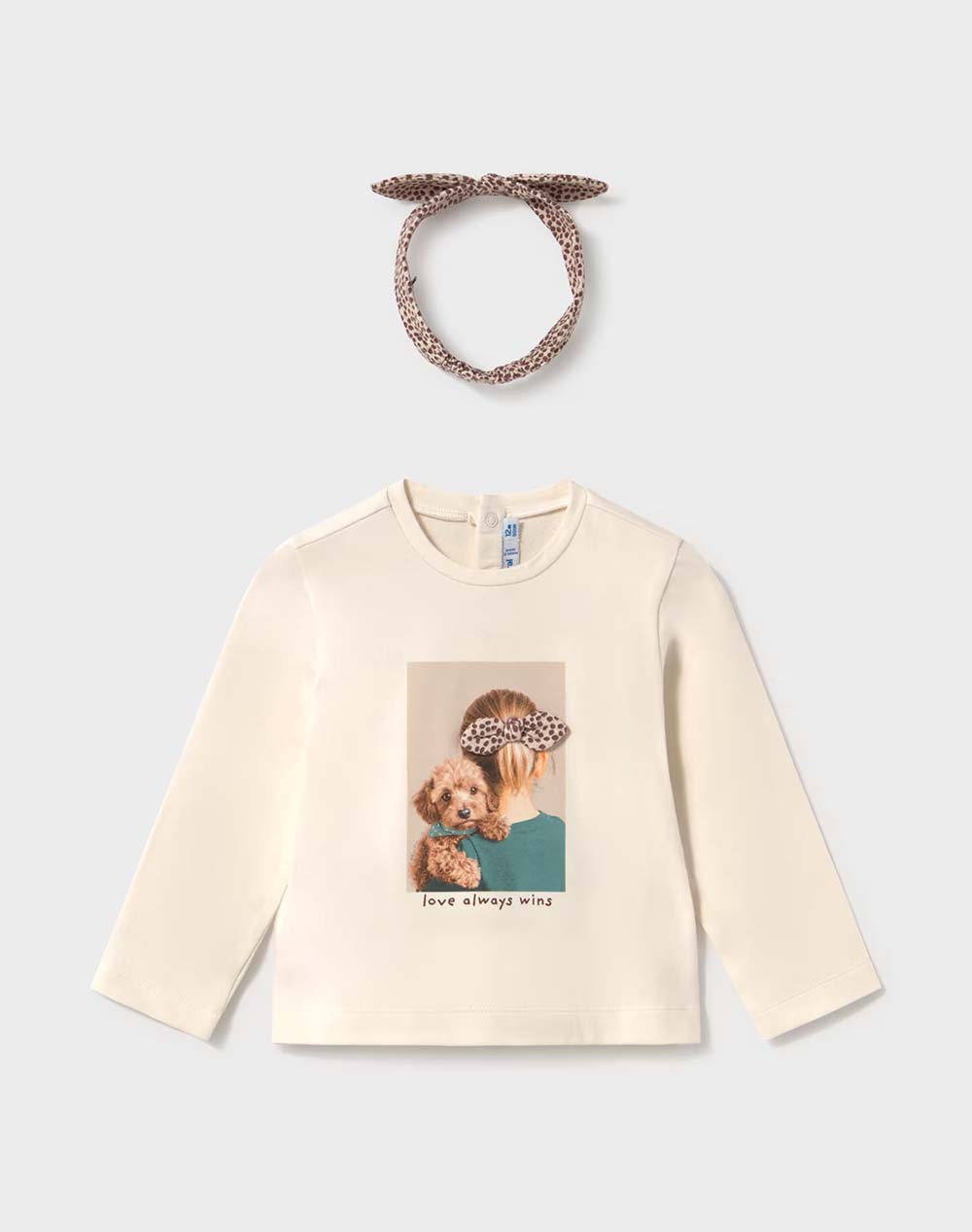 MAYORAL T-Shirt с дълъг ръкав с панделка
