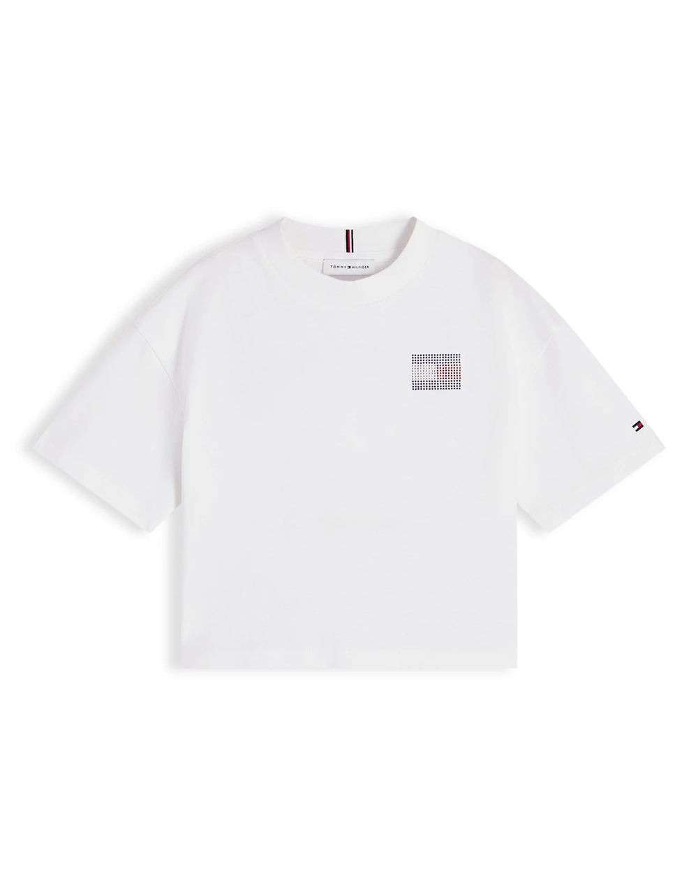 TOMMY HILFIGER TOMMY RHINESTONE TEE SS