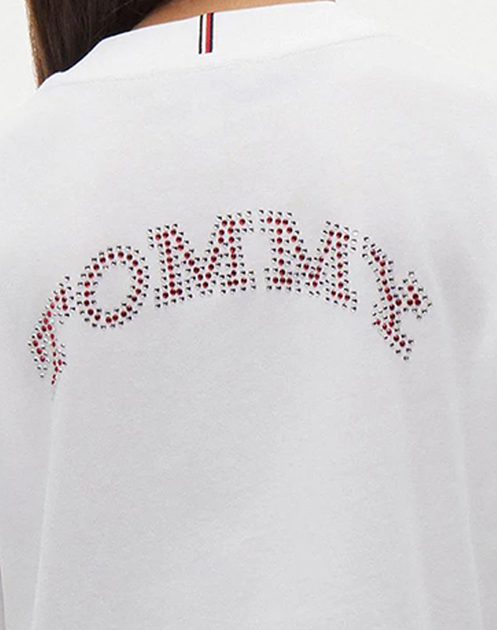 TOMMY HILFIGER TOMMY RHINESTONE TEE SS
