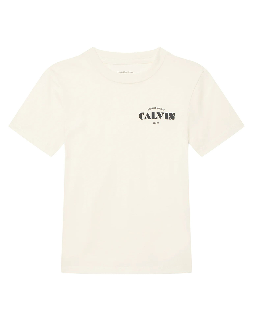 CALVIN KLEIN JEANS CALVIN SMALL CHEST PRINT TEE SS