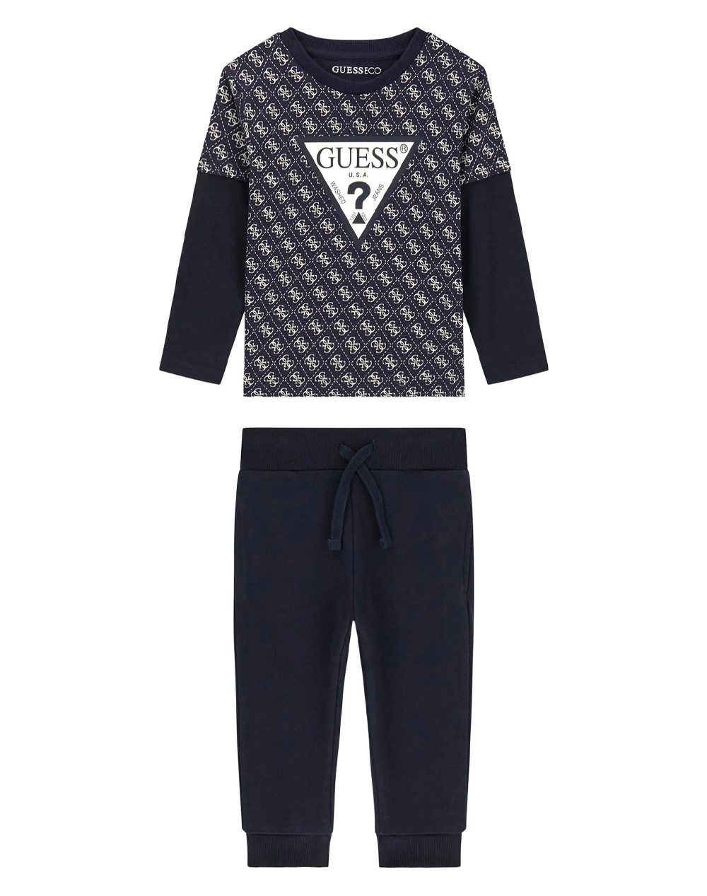 GUESS SET LS T-SHIRT+ACTIVE PANTS КОМПЛЕКТ ЗА ДЕЦА BOY