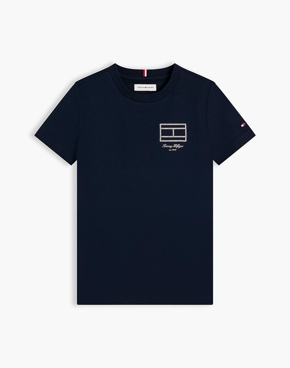 TOMMY HILFIGER OUTLINE FLAG GRAPHIC T-SHIRT SS
