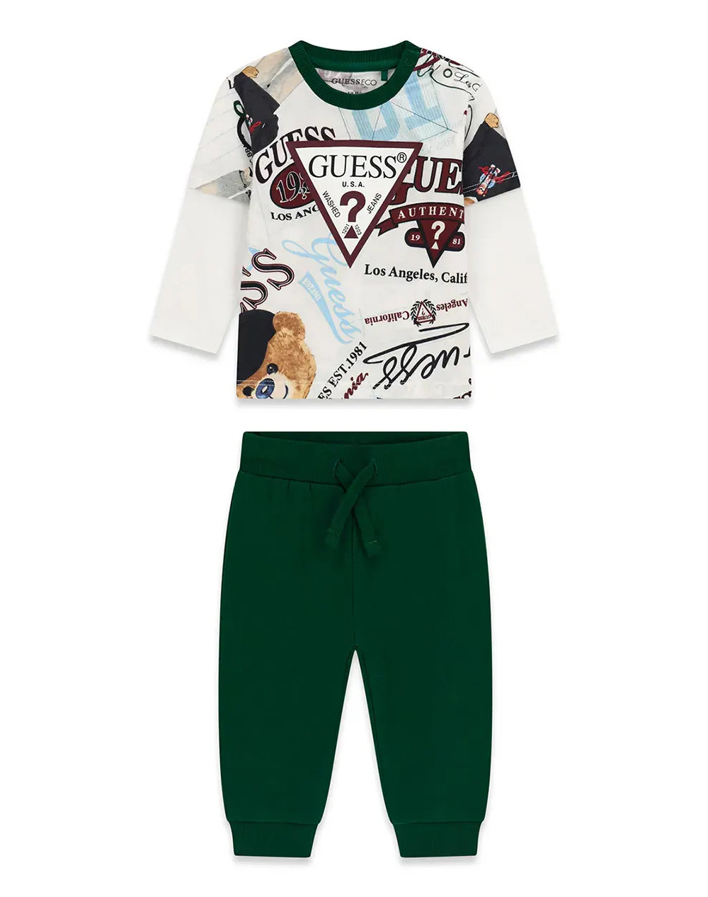 GUESS SET LS T-SHIRT+ACTIVE PANTS КОМПЛЕКТ ЗА ДЕЦА BOY
