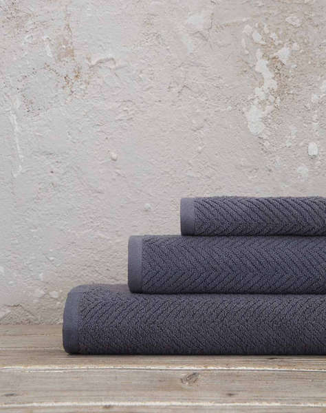 NIMA Хавлиена кърпа Bold - Dark Gray (Размери: 50x90см)