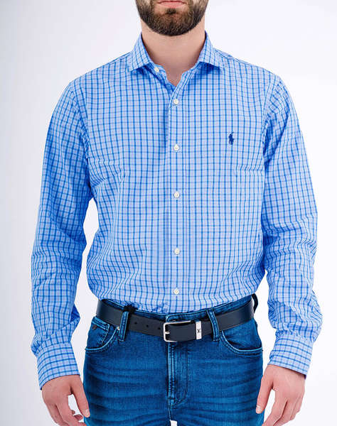 RALPH LAUREN CUESTPPCN-LONG SLEEVE-DRESS SHIRT