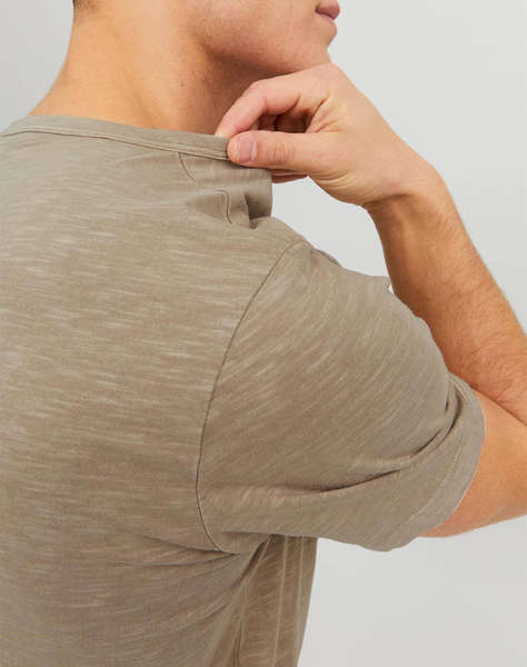 JACK&JONES JJESPLIT NECK TEE