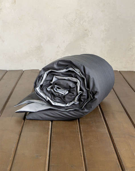 NIMA Giant duvet cover Colors - Shiny Gray / Midnight Gray (Размери: 240 x 260 см)