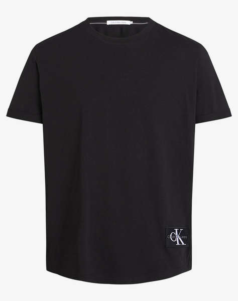 CALVIN KLEIN BADGE ROUND HEM TEE