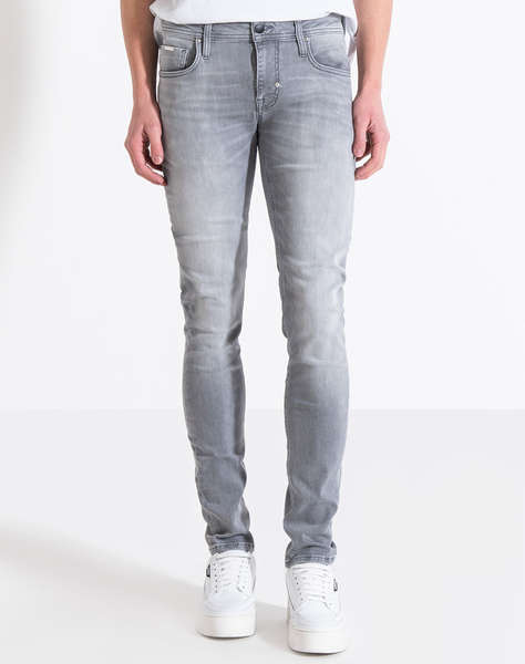 ANTONY MORATO MMDT00241FA7504671W01796 MIN OF 10 JEANS OZZY TAPERED FIT IN BLUE/BLACK POWER STRETCH DENIM TROUSERS