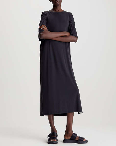 CALVIN KLEIN MODAL LONG LOOSE T-SHIRT DRESS