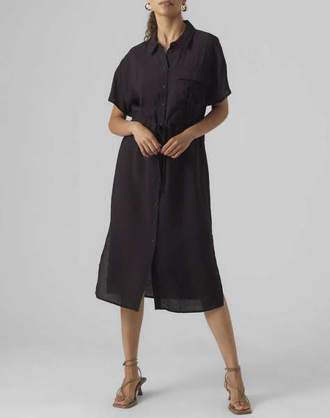 VERO MODA VMIRIS S/S SHIRT CALF DRESS WVN GA