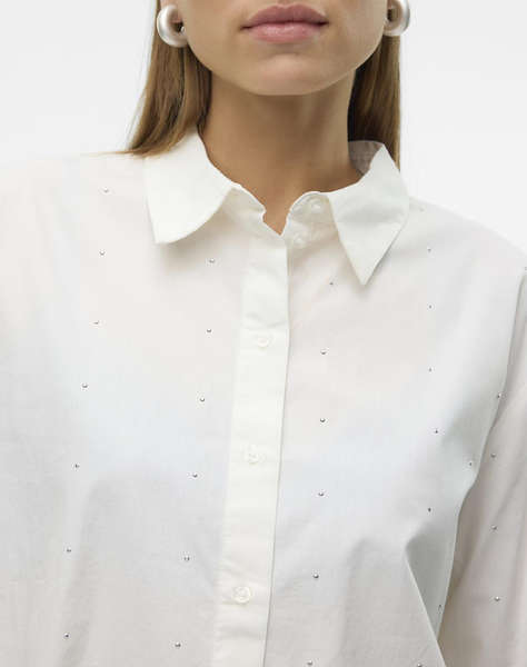 VERO MODA VMCHARLOTTE STUD LS SHIRT WVN GA