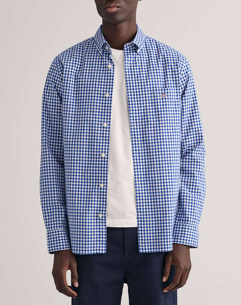 GANT РИЗА ΜΜ REG POPLIN GINGHAM SHIRT