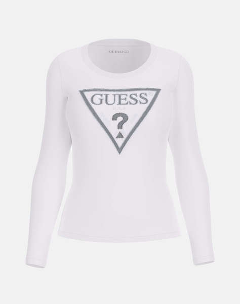 GUESS LS CN SHINY TRIANGLE TEE ДАМСКА ТЕНИСКА