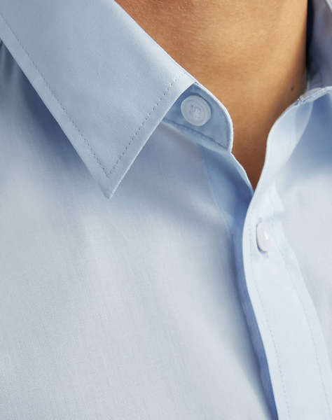 JACK&JONES JREBGAVIN SOLID SHIRT LS NOOS