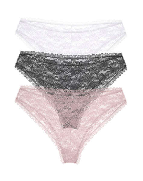GUESS 3PACK BASIC LACE BRAZILIAN ДАМСКО БЕЛЬО