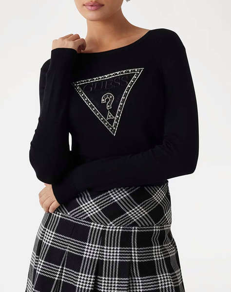 GUESS IVORY TRIANGLE LOGO RN LS SWTR Детска блуза