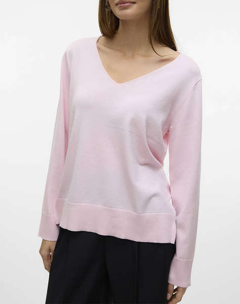 VERO MODA VMSILJE LS V-NECK PULLOVER GA NOOS