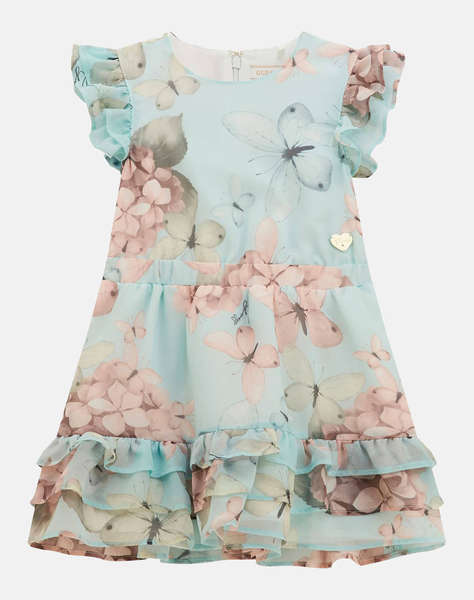 GUESS CHIFFON SL DRESS Детска рокля GIRL