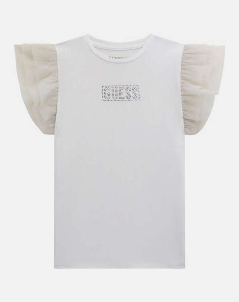 GUESS SS T-SHIRT W/MESH_CEREMONY ДЕТСКА ТЕНИСКА GIRL