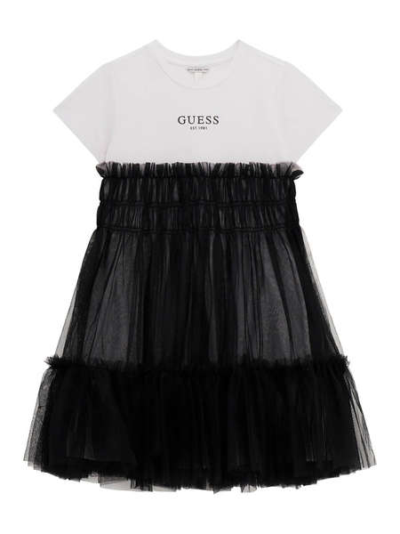 GUESS MIXED FABRIC SS DRESS Детска рокля GIRL
