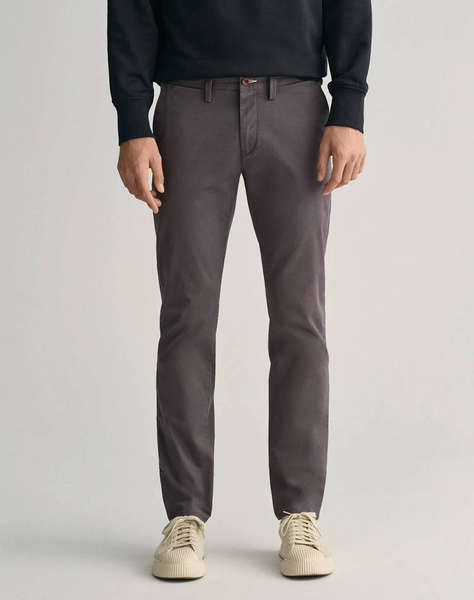 GANT TROUSERS SLIM TWILL CHINOS