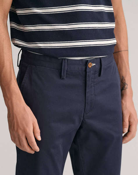GANT TROUSERS SLIM TWILL CHINOS