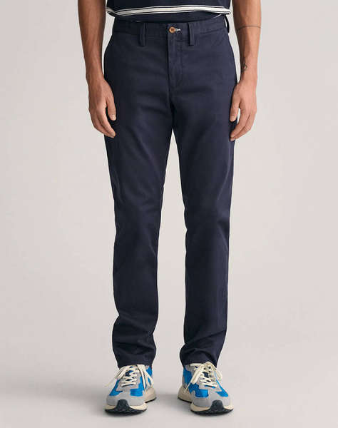 GANT TROUSERS SLIM TWILL CHINOS