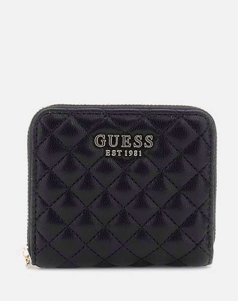GUESS ECO RIANEE SLG SMALL ZIP AROUD Дамски портфейл (Размери: 11 x 9 x 2 см)