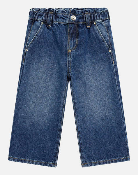 GUESS DENIM LUREX CULOTTE PANTS ДЕТСКИ ПАНТАЛОН GIRL