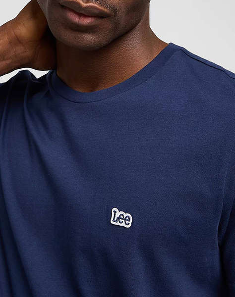 LEE SS PATCH LOGO TEE NAVY