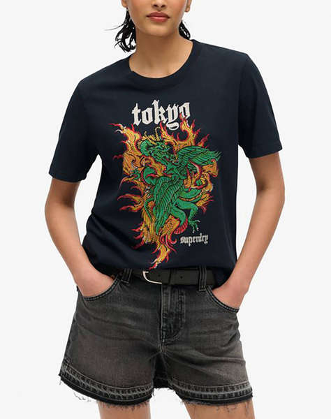 SUPERDRY D1 OVIN VL TOKYO RELAXED TEE ДАМСКА ТЕНИСКА