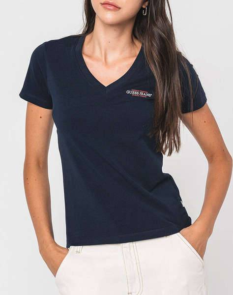 GUESS JEANS GJ SS VN SLIM MINI AMERICA TEE ДАМСКА ТЕНИСКА