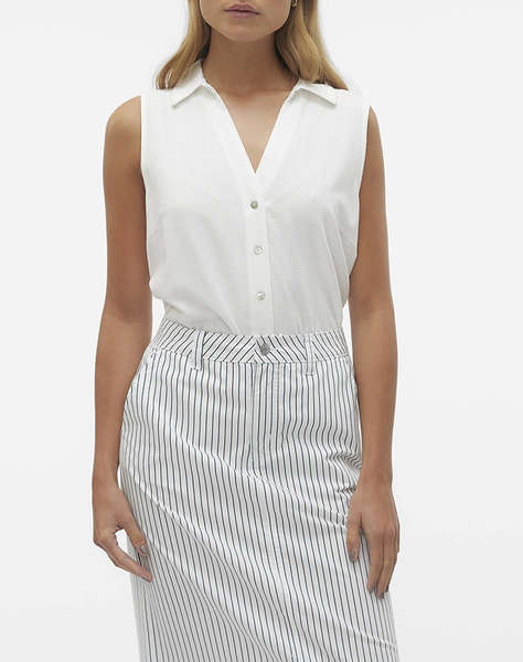 VERO MODA VMMYMILO SL V-NECK SHIRT WVN GA