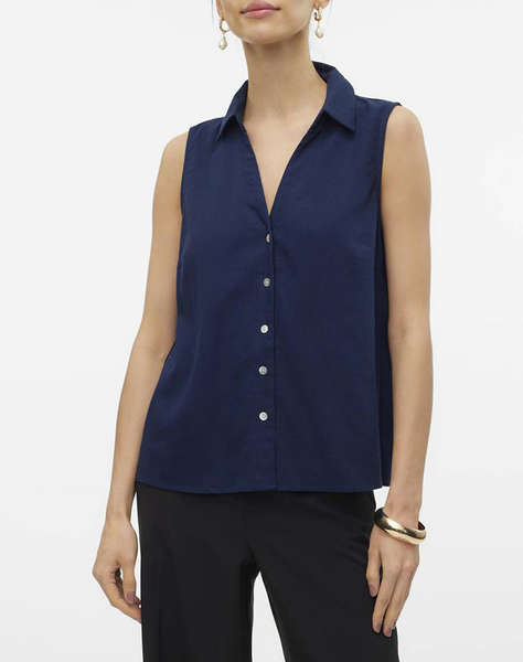 VERO MODA VMMYMILO SL V-NECK SHIRT WVN GA