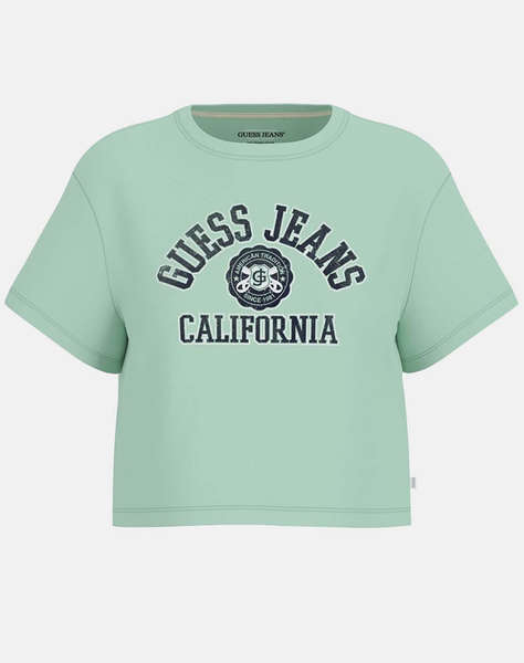 GUESS JEANS GJ SS CN BOXY PRINTED TEE ДАМСКА БЛУЗА