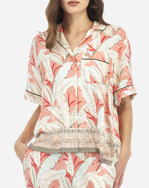 LA MARTINA РИЗА ΚΜ WOMAN SHIRT S/S PRINTED VISCOS