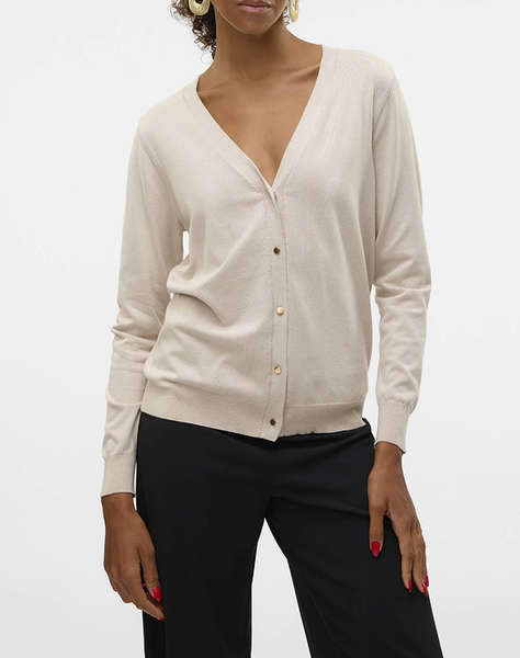VERO MODA VMSILJE LS V-NECK CARDIGAN GA NOOS