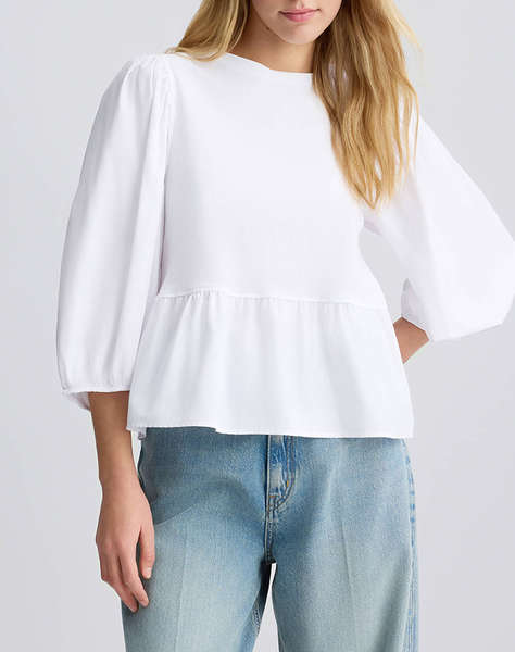LIU JO WHITE_WA5J45__3.0 TUNICA JERSEY WOMEN''S BLOUSE