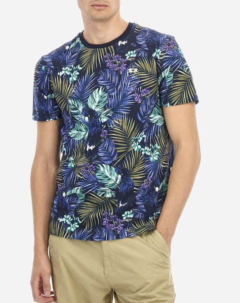 LA MARTINA BLOUSE T-SHIRT ΚΜ MAN T-SHIRT PRINTED STRETCH PI