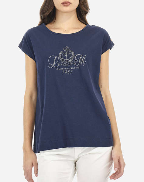 LA MARTINA BLOUSE T-SHIRT ΚΜ WOMAN T-SHIRT S/S 40/1 COTTON