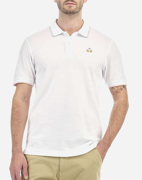 LA MARTINA BLOUSE POLO ΚΜ MAN POLO S/S PIQUET STRETCH