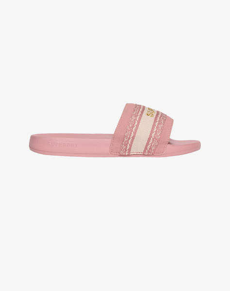 SUPERDRY D2 SDNA WEBBING INTEREST POOL SLIDE WOMEN''S SHOE