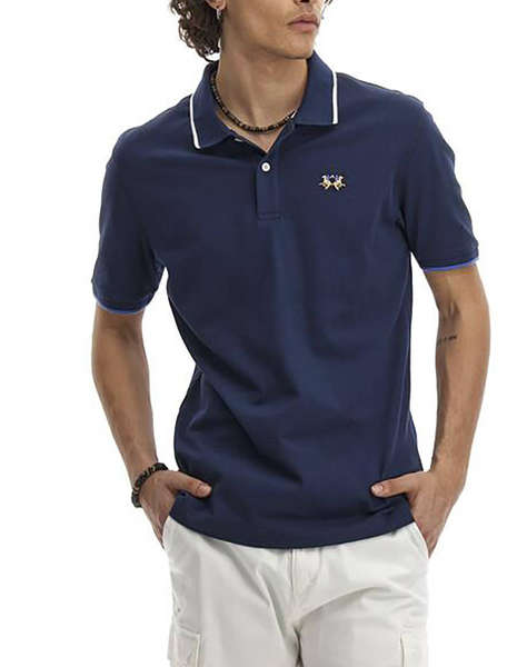 LA MARTINA BLOUSE POLO ΚΜ MAN POLO S/S PIQUET STRETCH