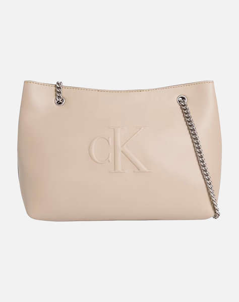 CALVIN KLEIN SCULPTED CHAIN SHOULDER BAG (Размери: 20 x 26 x 9см.)