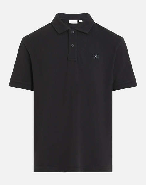 CALVIN KLEIN JEANS WOVEN LABEL POLO
